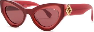Fendi Cat-eye Sunglasses - Red - One Size