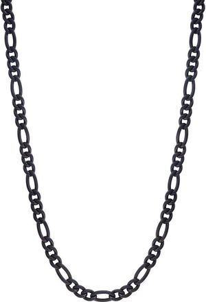 Effy Mens Black Titanium Figaro Chain Necklace at Nordstrom Rack, Size 22