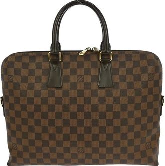 Louis Vuitton Pre-owned Handbags, female, Brown, Size: ONE SIZE Pre-owned Vintage Damier Ebene Boston Bag