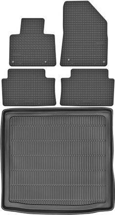 OEM Juego De Alfombrillas De Goma Para Coche Y Maletero Para Citro&euml;n C5 Ii Kombi/tourer (2009-2017)