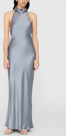 Anine Bing Eliana Dress In Silver Blue