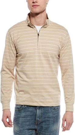 Weatherproof Vintage Striped Quarter Zip Mock Neck Pullover