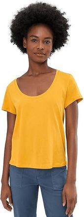 Toad&Co Whisper T-Shirts Womens Clothing Gold : MD, Cotton/Modal