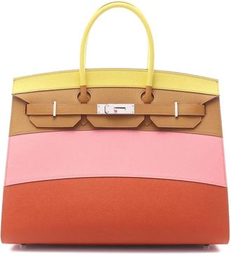 Herm&egrave;s 2021 Epsom Birkin Sellier 35 handbag - Multicolore