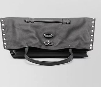 Zanellato leather shoulder tote bag