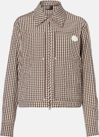 Moncler Giacca in misto cotone a quadri