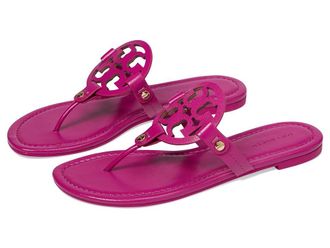 Tory Burch Miller Flip-Flop Sandals Womens Sandals Fuchsia : 6.5 M, Rubber