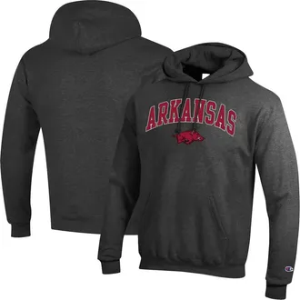 Champion Mens Champion Charcoal Arkansas Razorbacks Arched Logo Fleece Pullover Hoodie at Nordstrom, Size Xx-Large