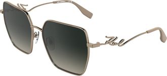 Karl Lagerfeld KL362S 770 Womens Sunglasses Gold Size 59