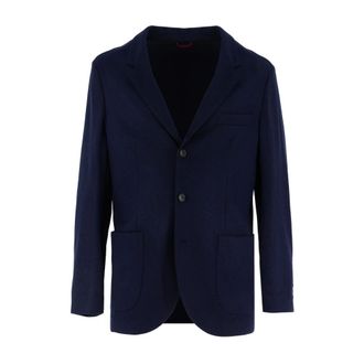 Brunello Cucinelli Heren, Jassen, Blauw, Maat: L Kasjmier