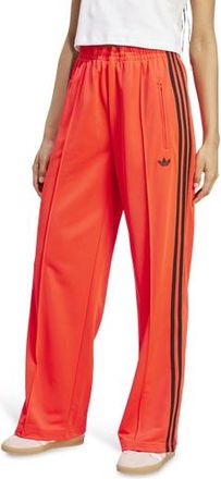 adidas Womens Originals Oversized Firebird Pants - Lucid Red/Black Size L