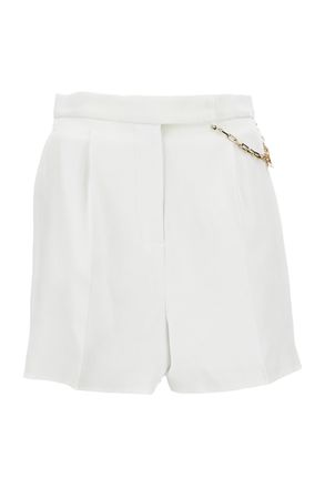Elisabetta Franchi Refined White Shorts with Pleats