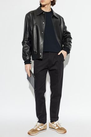 Tom Ford Tapered Leg Trousers, Mens, Black