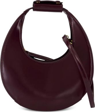 Staud Borsa a spalla Moon Crescent mini con manico - Rosso