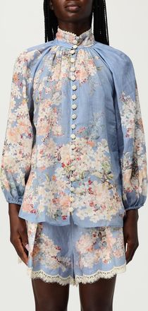 Zimmermann Camicia Zimmermann in lino con ricamo floreale