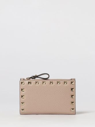 Valentino Garavani Portafoglio Rockstud in pelle a grana
