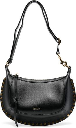 Isabel Marant Black Oskan Moon Leather Shoulder Bag - Womens - Calf Leather/Polyamide/Polyurethane