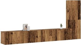 vidaXL Muebles De Tv De Pared 3 Uds Madera Vieja Madera De Ingenier&iacute;a Vidaxl