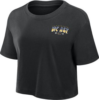 Nike Womens College (North Carolina A&T University) Dri-FIT Cropped T-Shirt in Black | W11840NCAT26-BLK