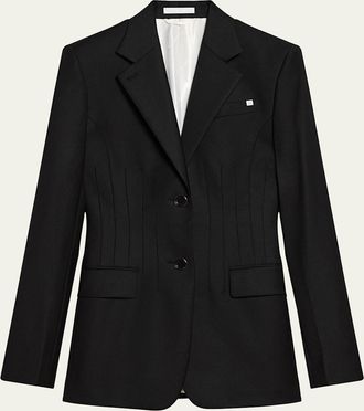 Helmut Lang Darted Wool Blazer