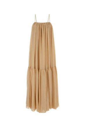 Chlo&eacute; Skin Pink Silk Long Dress
