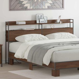 vidaXL Testata contenitore Rovere marrone 180 cm Legno multistrato - Vidaxl