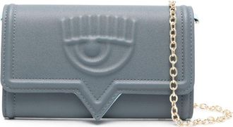 Chiara Ferragni Eyelike wallet-on-chain - women - Polyester/Polyester/Polyurethane Resin - One Size - Grey