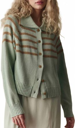 The Great. The Scholar Cardigan Sweaters In Seafoam