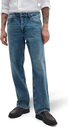 Rag & Bone Fit 4 Authentic Stretch Straight Leg Jeans in Damian at Nordstrom, Size 38 X 32