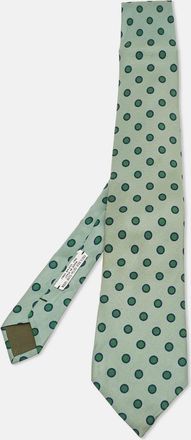 HUGO BOSS Boss By Hugo Boss Green Dot Jacquard Silk Tie