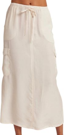 Bella Dahl Womens Goldie Bellow Pocket Cargo Skirt In Oasis Sand