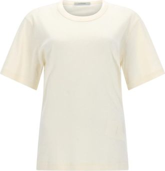 Christophe Lemaire White Solid Crew Neck T-Shirt