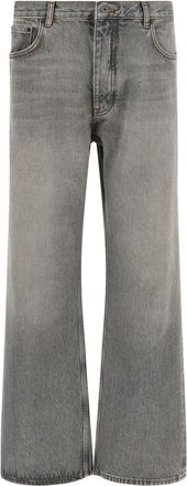 Off-white Grey Relaxed Mid Rise Jeans