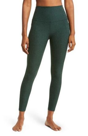 Beyond Yoga Everyday Space Dye High Waist Pocket Leggings in Forest Green - Pine at Nordstrom Rack, Size Large