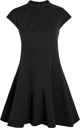Staud Ellie Panelled Cotton-blend Mini Dress - Black - S (UK8-10 / S)