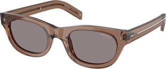 Prada PR C09SF Asian Fit 28I03D Mens Sunglasses Brown Size 52