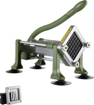 OEM Cortadora De Patatas Fritas Cortador De Papas Con Hoja De Acero Inoxidable De 1/2 Cortador De Papas Manual Con Ventosas Ideal Para Papas, Papas Fritas