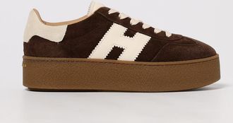Hogan Cool H698 Platform Sneakers in Suede Leather with H Logo