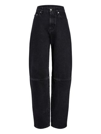 Proenza Schouler Fontana jeans met riemlussen - Zwart