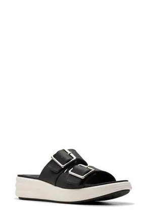 Clarks Drift Buckle Sandal in Black at Nordstrom Rack, Size 7