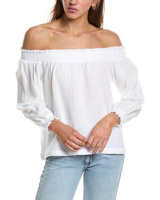 Splendid Gauze Off Shoulder Top