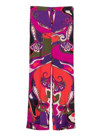 Pucci abstract-print trousers - Purple