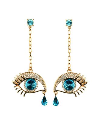 Eyecandy LA Eye Candy La Luxe Collection Crystal Eye My Earrings