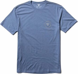 Vissla Mens Lofi Mega Lab Tee In Harbour Blue Heather