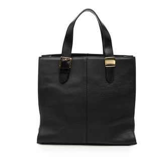 Burberry Tweedehands leren tote