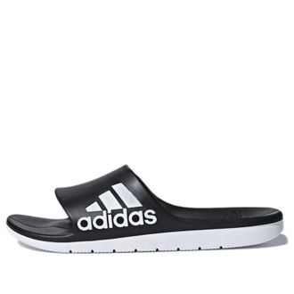 adidas Aqualette Cloudfoam Slippers Black White CM7928