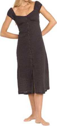 Billabong Distant Tides Dress In Black Sands