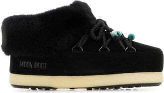 Moon Boot Su&egrave;de Kralen Muiltjes - Dames - Winterlaarzen - Zwart - 35 EU - Su&egrave;de - Schoenen