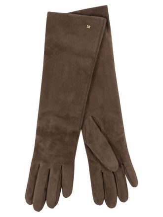 Max Mara Guantes Largos Maxmara Afideesuede Ante Napa