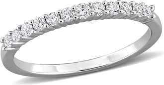 Mimi & Max Created Forever 1/4ct to 2 1/2ct TDW Lab-Grown Diamond Anniversary Band Sterling Silver